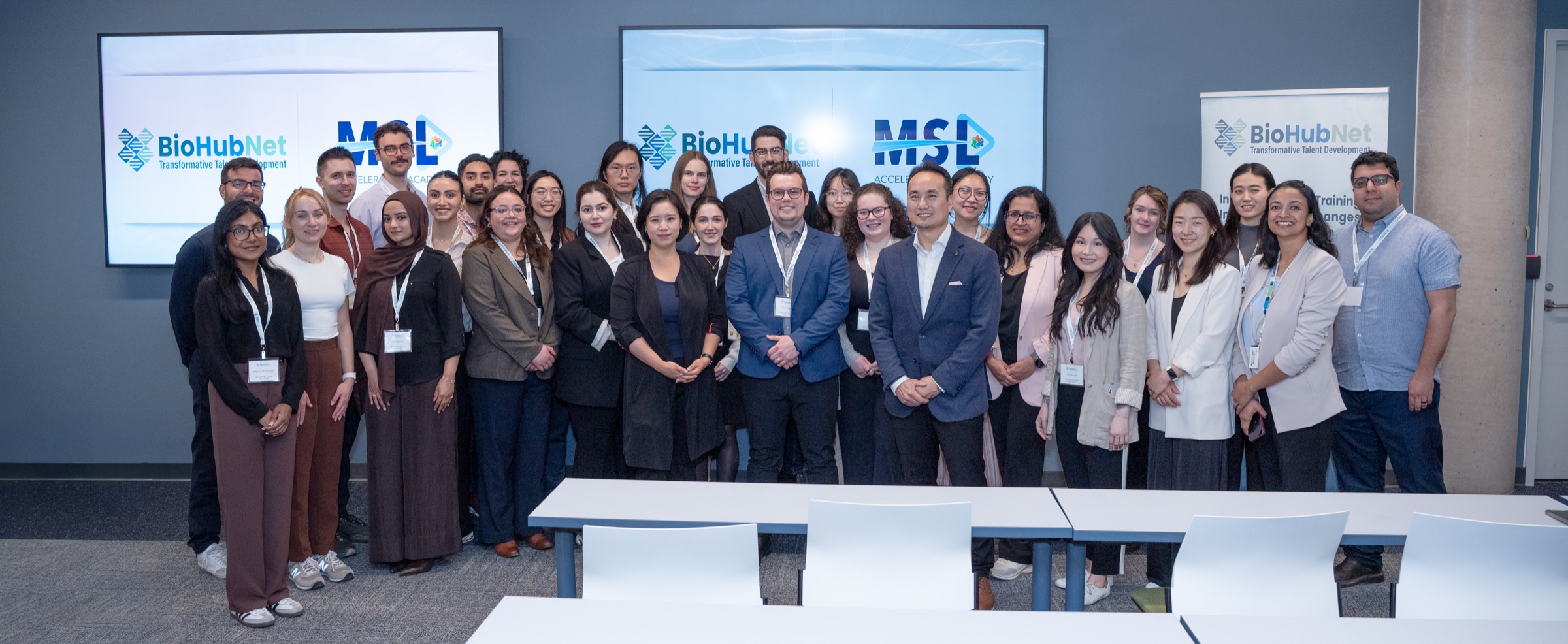 BioHubNet trainees gathered during an Agilis Health Medical Affairs Learning Pathway session