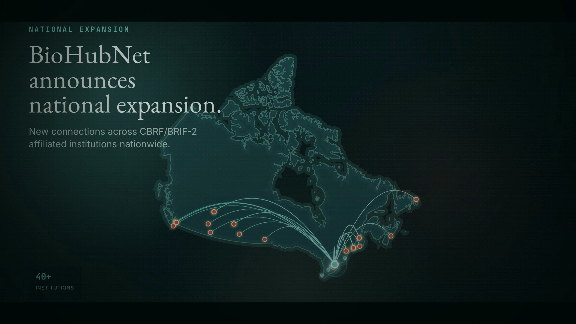Map of Canada showing ENGAGE learning opportunities expanding nationally
